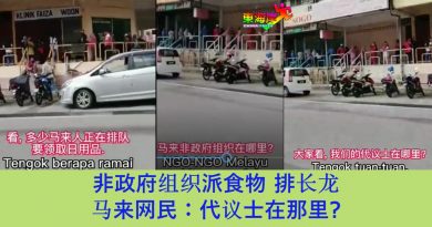 非政府组织派食物 排长龙 马来网民：代议土在那里?（看视频）