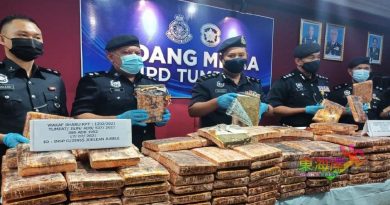 追逐5公里拦休旅车 丹警起494公斤大麻