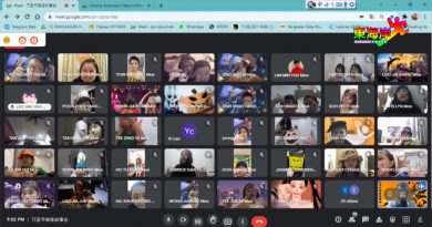 文德甲中华小学一校 线上举办万圣节搞怪故事会
