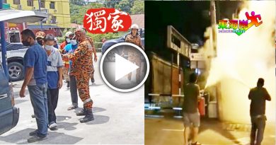 加叻又2火患事故  客货车着火电缆燃烧