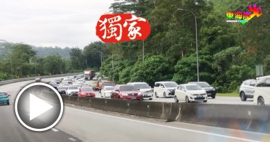 东海岸返首都车多  加叻大道现车龙　