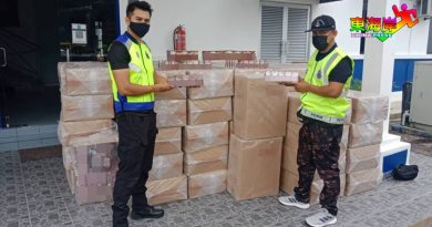 罗厘司机拒拦截遭追缉 三区水警 起百箱私烟