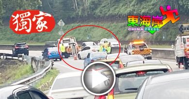 加叻大道树倒车祸  交通堵塞
