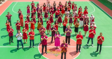 翻新篮球场提升泊车场 哥市中华小学工程完工