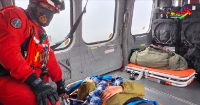 腰及脚麻痹无法下山 消拯队出动直升机救登山者