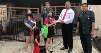 学生校方筹1000    捐助受灾家庭