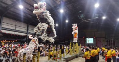 廿四节令鼓 醒狮跳桩 助兴    千人同欢 筹获15万