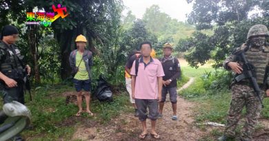 乘舢舨横渡哥乐河 4泰籍偷渡客 被捕