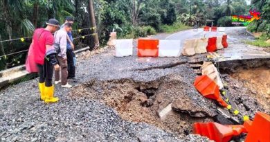 而连突南唛通往文打路崩塌 全面封锁禁通行