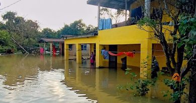两条河水位上升 甘榜特桑  又淹水