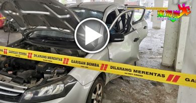 公寓底层停车场轿车爆炸   吓坏居民！