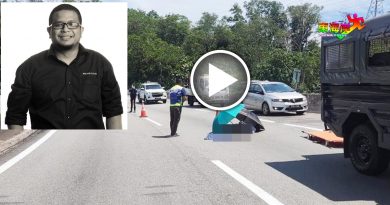 摩哆失控撞分界堤  骑士“飞”到另一车道　毙命