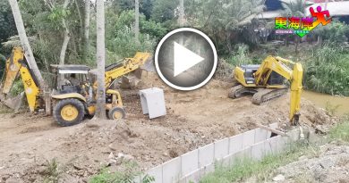 金马苏新村村委会争取  大桥旁大沟重建竣工