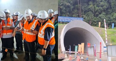 ECRL甘榜阁东暹罗3号隧道贯通    A段和B段总数25座隧道全数圆满贯通 　