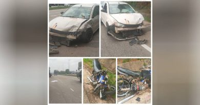 摩哆轿车碰撞  一人身亡