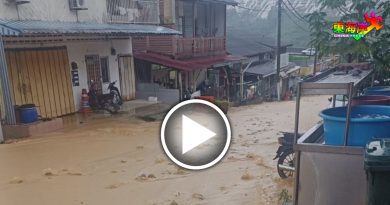 山洪爆发丨一场豪雨  武吉丁宜再淹