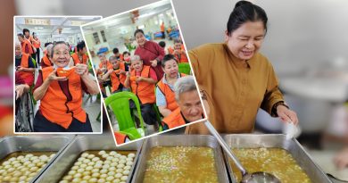 450人同享汤圆    三娘老人院庆冬至