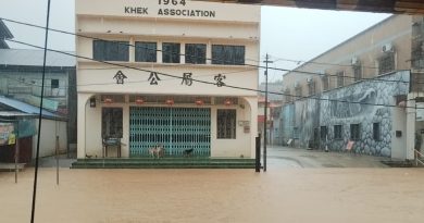 视频 |林明今早持续下豪雨   第4波水灾来袭