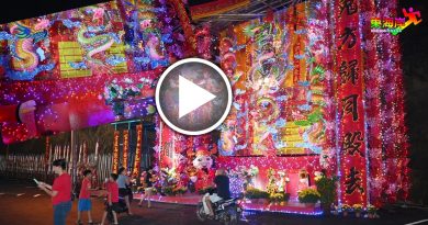 龙呈吉祥丨财神庙九龙香装彩灯  成拍照打卡地点
