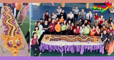 中华小学二校感恩茶会 巨型“金龙”捞生迎新年