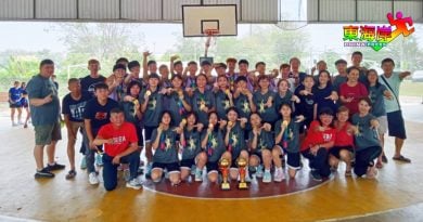 全彭20岁及以下篮球赛 百乐荣夺男女双料冠军