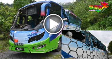 旅巴云顶车祸｜云顶翻覆酿2死19伤巴士  内外损坏程度曝光