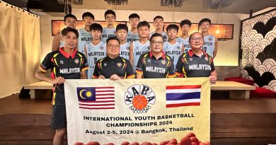 球员出征泰国青年国际赛    关丹篮总授旗祝福