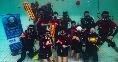 先学游泳．备齐装备．  确保健康 潜水探海 学问大