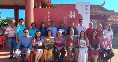 关丹海南会馆    新人七夕节结连理