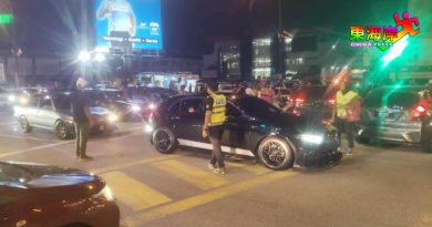 关丹交警凌晨展开行动     发出119张罚单