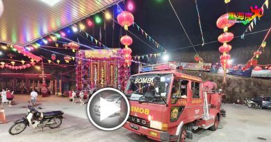 财神庙惊传火灾  两辆消防车赶到　吓坏人