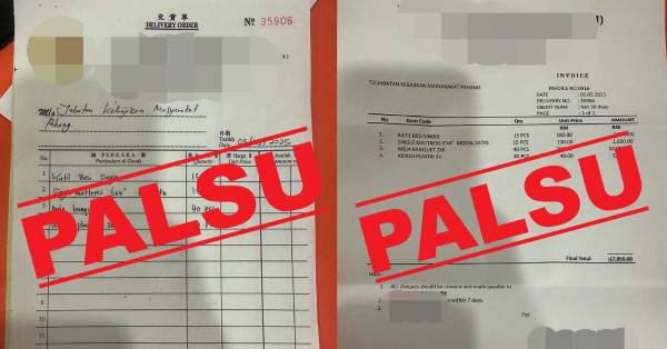 彭亨社会福利局遭冒名行骗，向州内某县家具购买市值近1万8000令吉的家具。