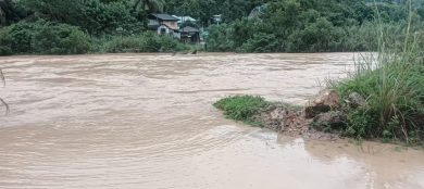 豪雨下不停 林明山镇居民戒备了！