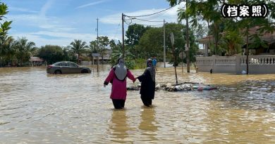 登州持续下大雨   PRABN预测今明水灾