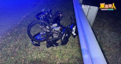 4骑士用餐后发生碰撞   1人撞休旅车   毙命