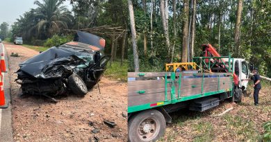 轿车失控闯逆向道撞罗厘 老司机被抛出车外伤重毙命