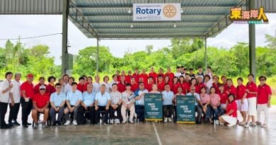 淡马鲁篮球场讲台屋顶破旧 扶轮社助完成提升工程