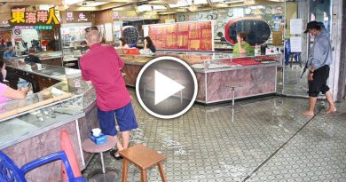 文冬大雨  排水不良   水淹    辛炳街商店