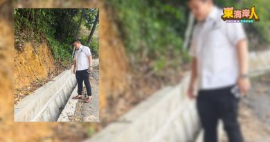 山泥倾泻导致阻塞破损  双溪都亚新村重建沟渠