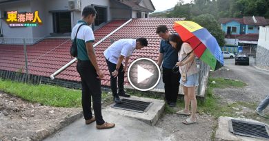 独家丨文冬豪景别墅围墙喷水    简民发协调迅速抢修