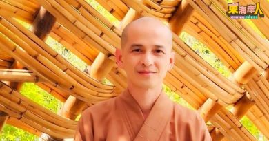 觉竟法师主讲佛法善恶     彭佛教会明办讲座