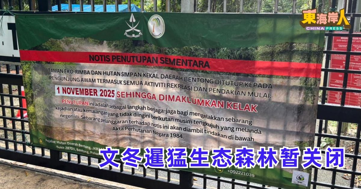 文冬暹猛生态森林暂关闭